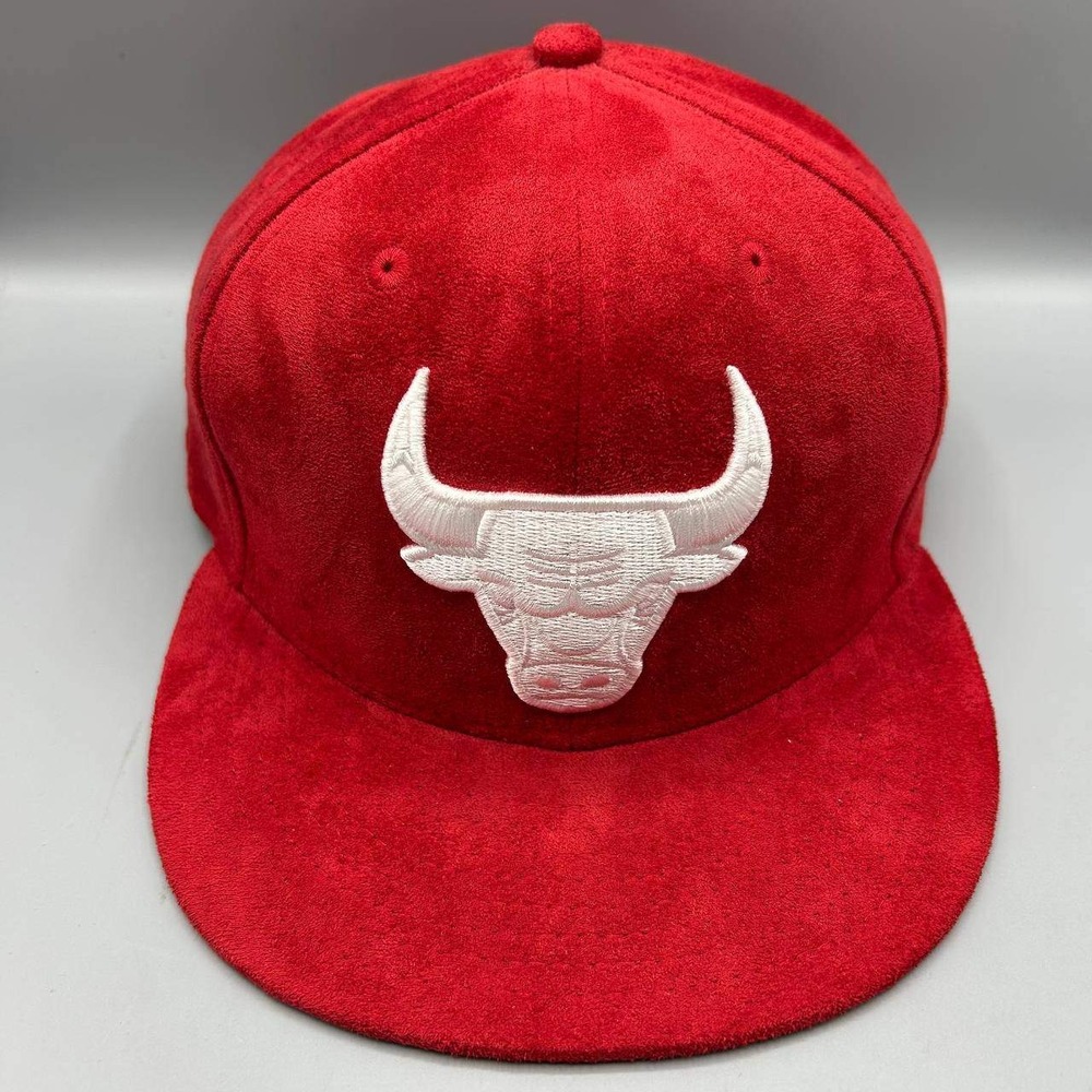 Chicago Bulls NBA Hat Men Red Embroidered 9Fifty New Era Snap Back Cap